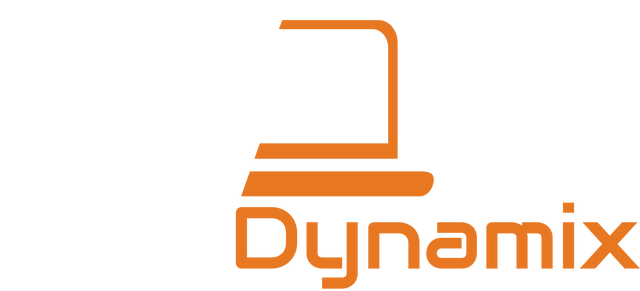 Tech Dynamix stacked logo for dark backgrounds