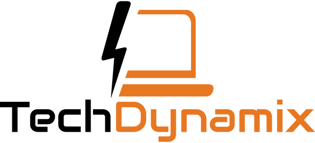Tech Dynamix stacked logo for light backgrounds